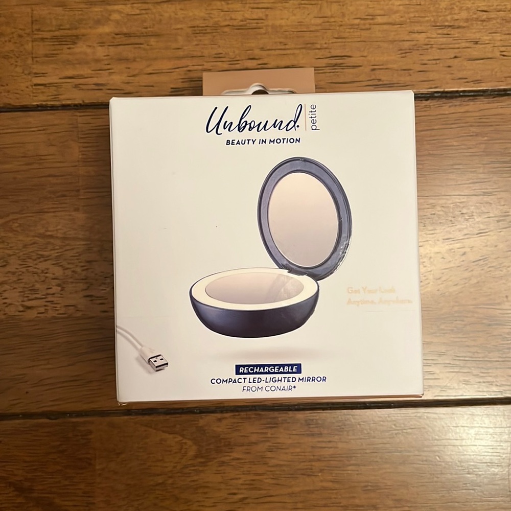 Conair Unbound Compact Rechargeable LED Travel Mirror
